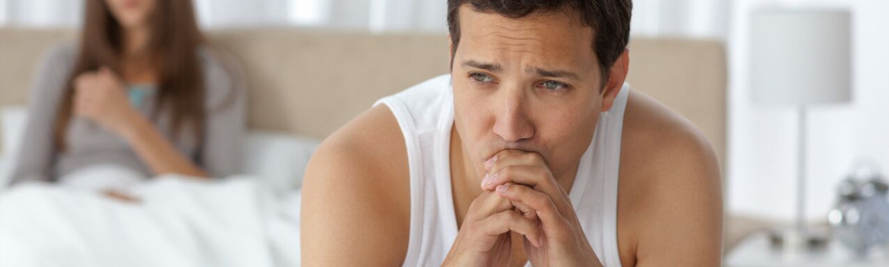 A man with prostatitis