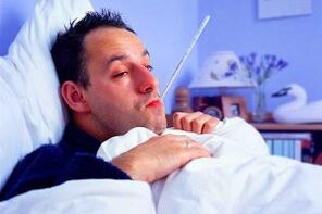The acute stage of prostatitis is manifested by a high body temperature